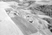 Aerial photograph of a farm in Saskatchewan (8-43-15-W3)