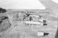 Aerial photograph of a farm in Saskatchewan (2-43-15-W3)