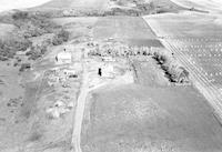 Aerial photograph of a farm in Saskatchewan (7-43-18-W3)