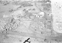 Aerial photograph of a farm in Saskatchewan (7-43-18-W3)