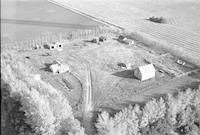 Aerial photograph of a farm in Saskatchewan (43-21-W3)