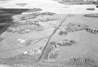 Aerial photograph of a farm in Saskatchewan (14-44-14-W3)