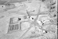 Aerial photograph of a farm in Saskatchewan (26-44-14-W3)