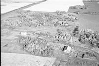 Aerial photograph of a farm in Saskatchewan (46-18-W3)