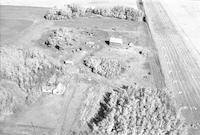 Aerial photograph of a farm near Cavalier, SK (47-18-W3)