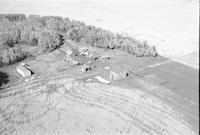 Aerial photograph of a farm in Saskatchewan (47-18-W3)