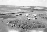 Aerial photograph of a farm in Saskatchewan (41-12-W3)