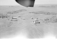 Aerial photograph of a farm in Saskatchewan (6-44-7-W3)