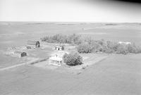 Aerial photograph of a farm in Saskatchewan (26-44-7-W3)