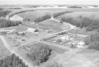 Aerial photograph of a farm in Saskatchewan (46-12-W3)