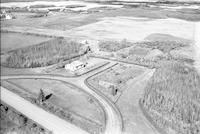 Aerial photograph of a farm near Maymont, SK (41-12-W3)