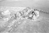 Aerial photograph of a farm near Unity, SK (40-22-W3)