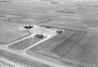 Aerial photograph of a farm in Saskatchewan (7-40-10-W3)