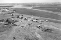 Aerial photograph of a farm in Saskatchewan (47-19-W3)