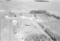 Aerial photograph of a farm near Borden, SK (10-41-8-W3)