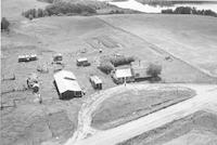 Aerial photograph of a farm in Saskatchewan (46-14-W3)