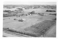 Aerial photograph of a farm in Saskatchewan (44-12-W3)