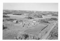 Aerial photograph of a farm in Saskatchewan (44-12-W3)