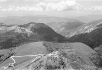 fire tower; mountains